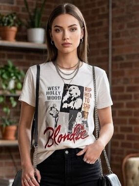 NWT Blondie Rip Her To Shreds Band Graphic T Shirt Women's XS S L XXL